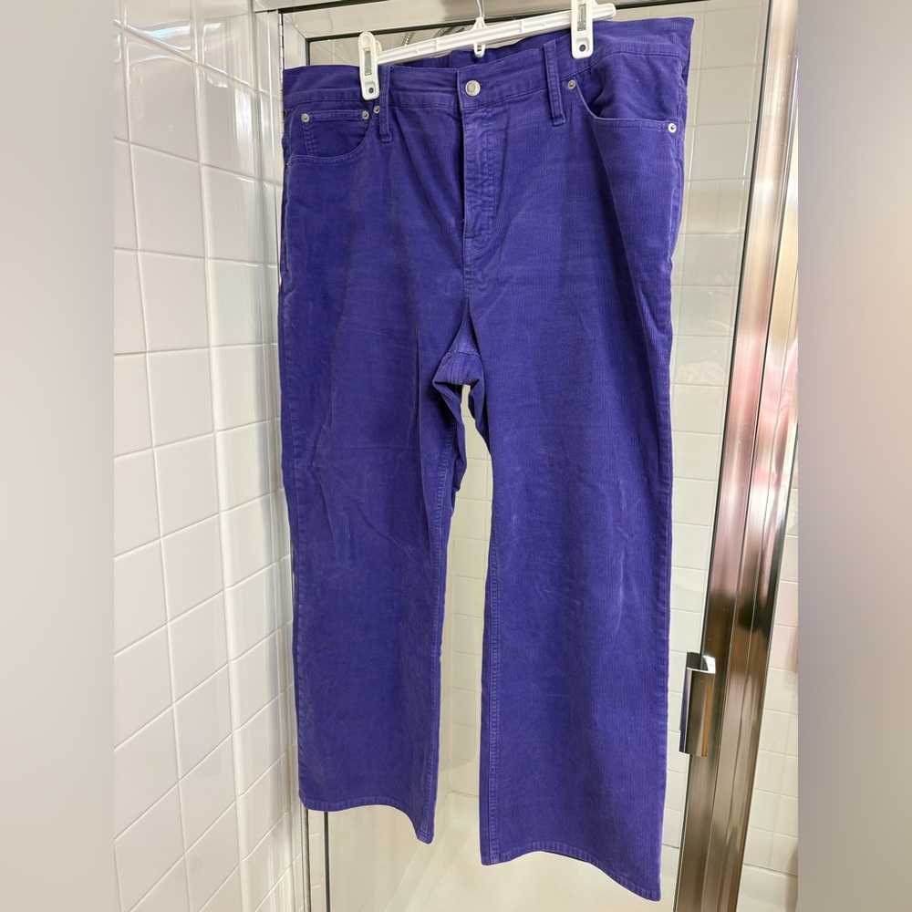 J. Crew Corduroy Pants in Vibrant Purple